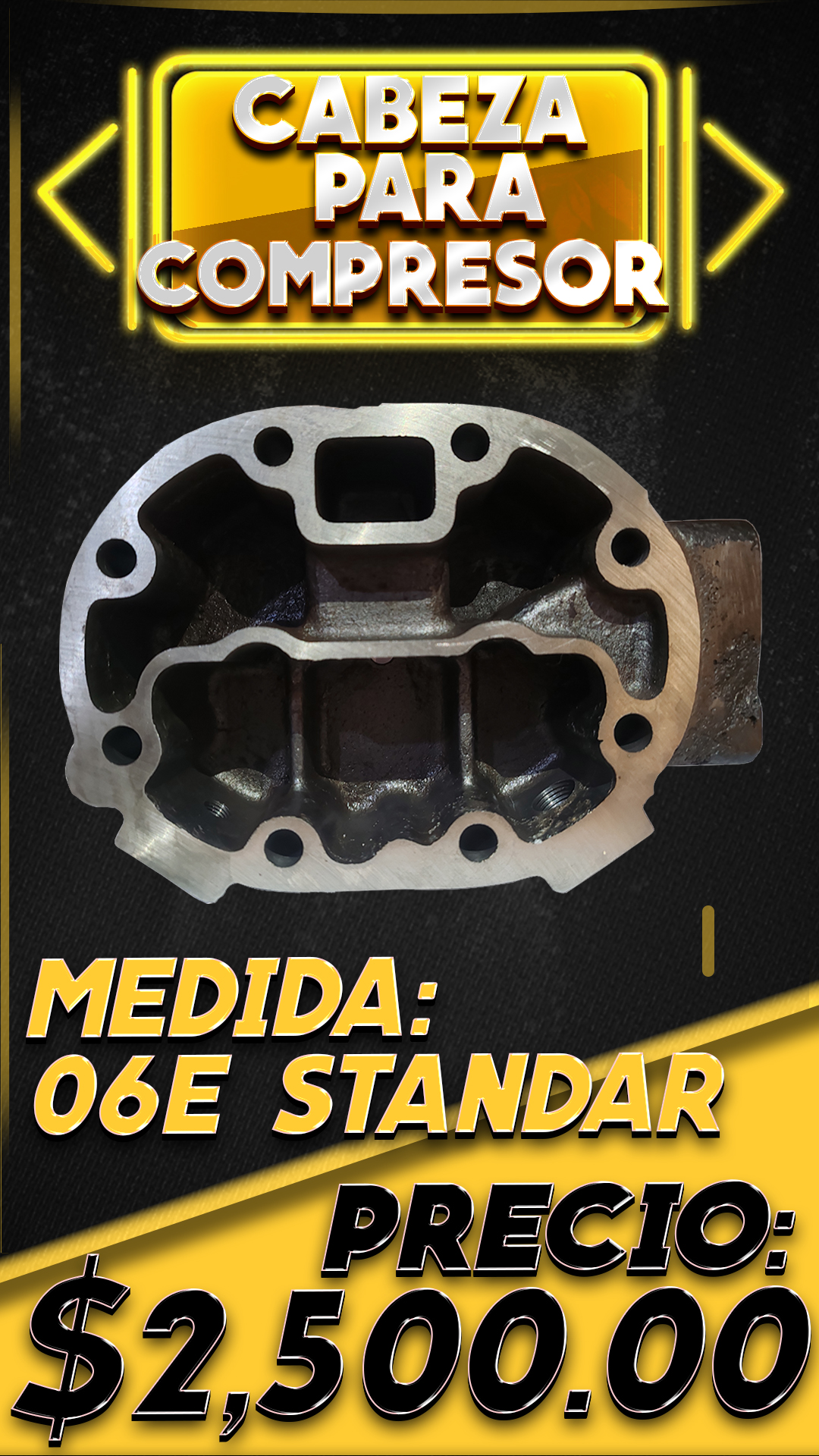 Cabeza para compresor, 06E estándar