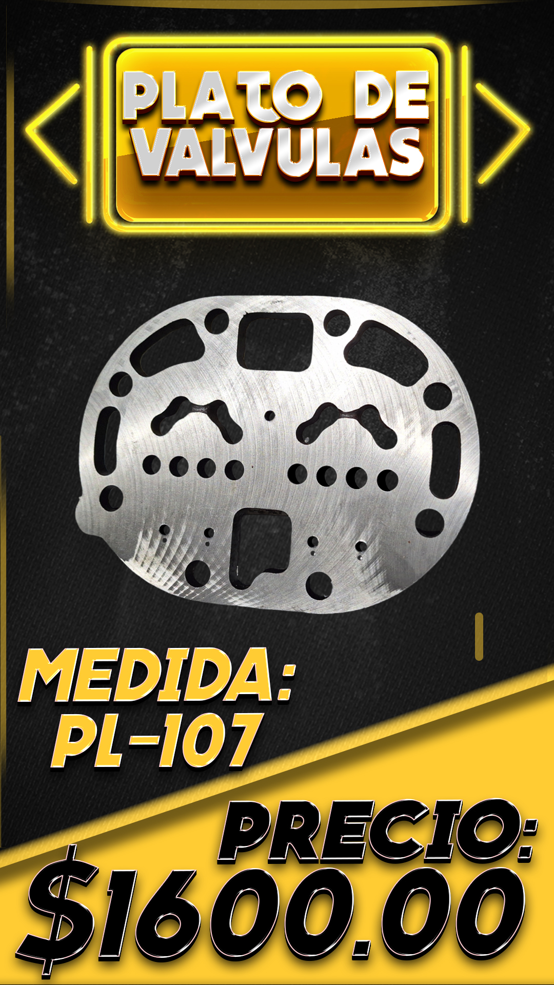 Plato de válvulas, PL-107