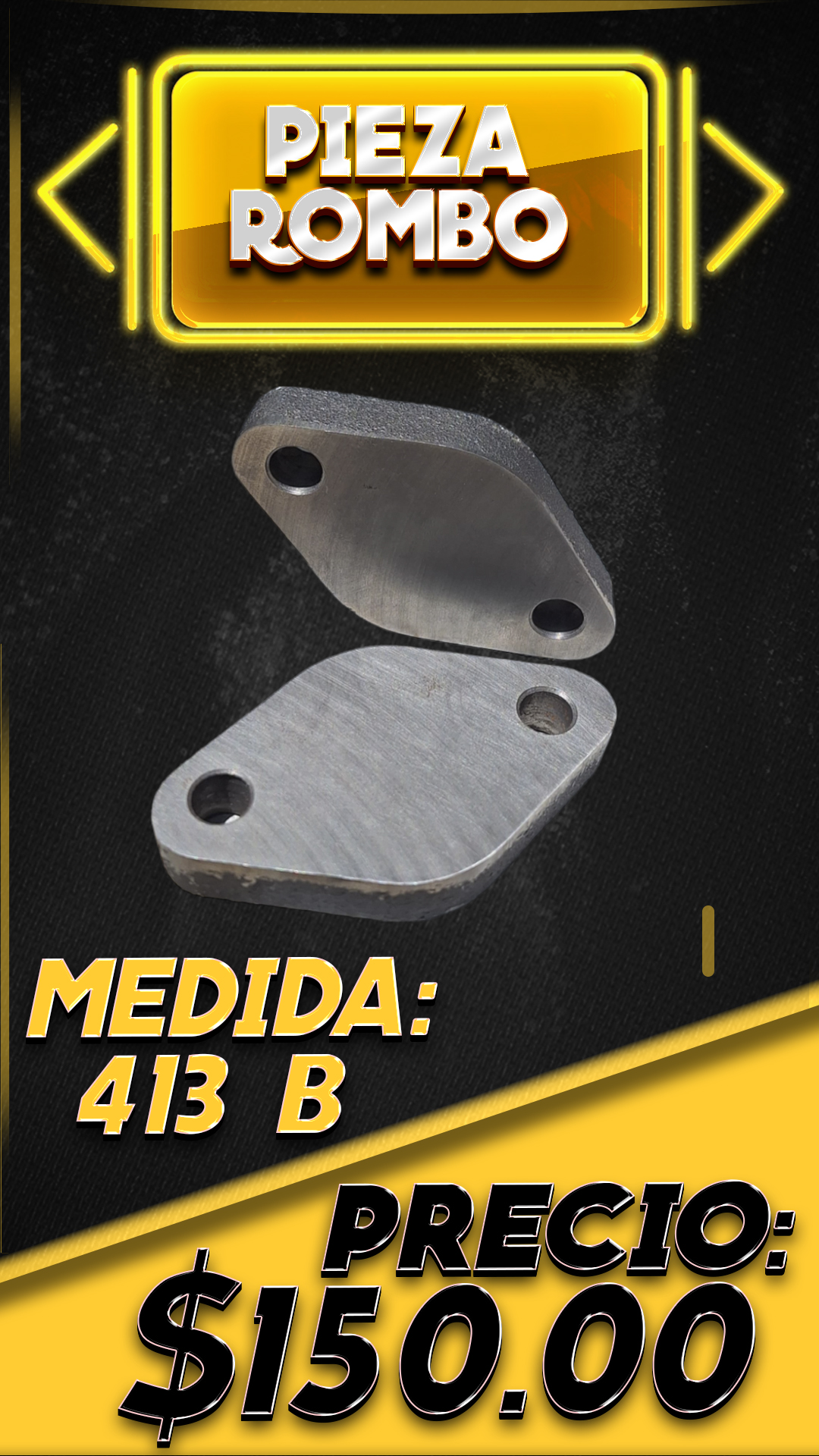 Pieza rombo, 413 B