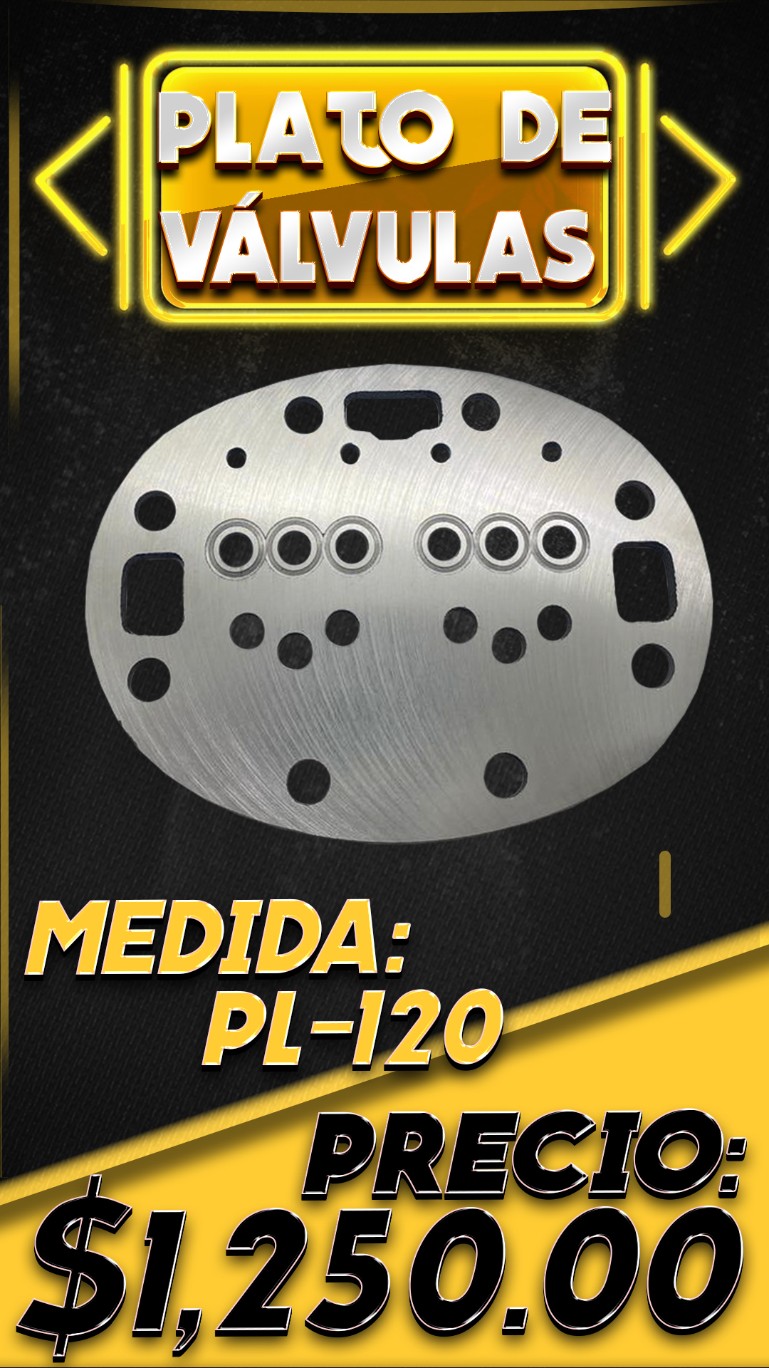 Plato de válvulas, PL-120
