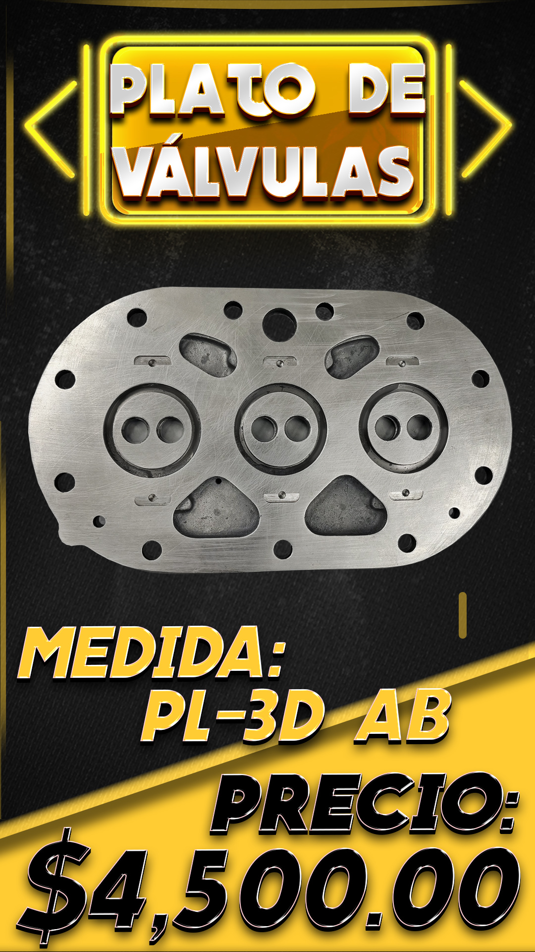 Plato de válvulas, PL-3D AB, vista 1