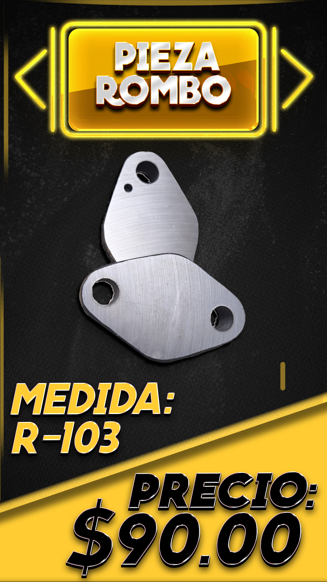 Pieza rombo, R-103