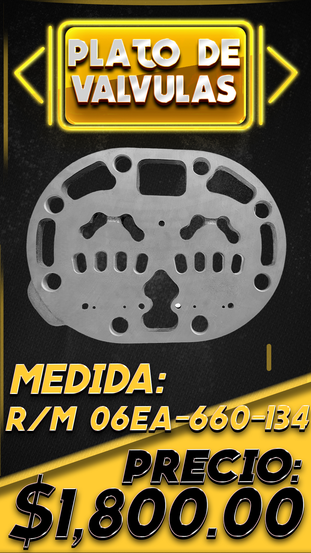 Plato de válvulas, R/M 06EA-660-134