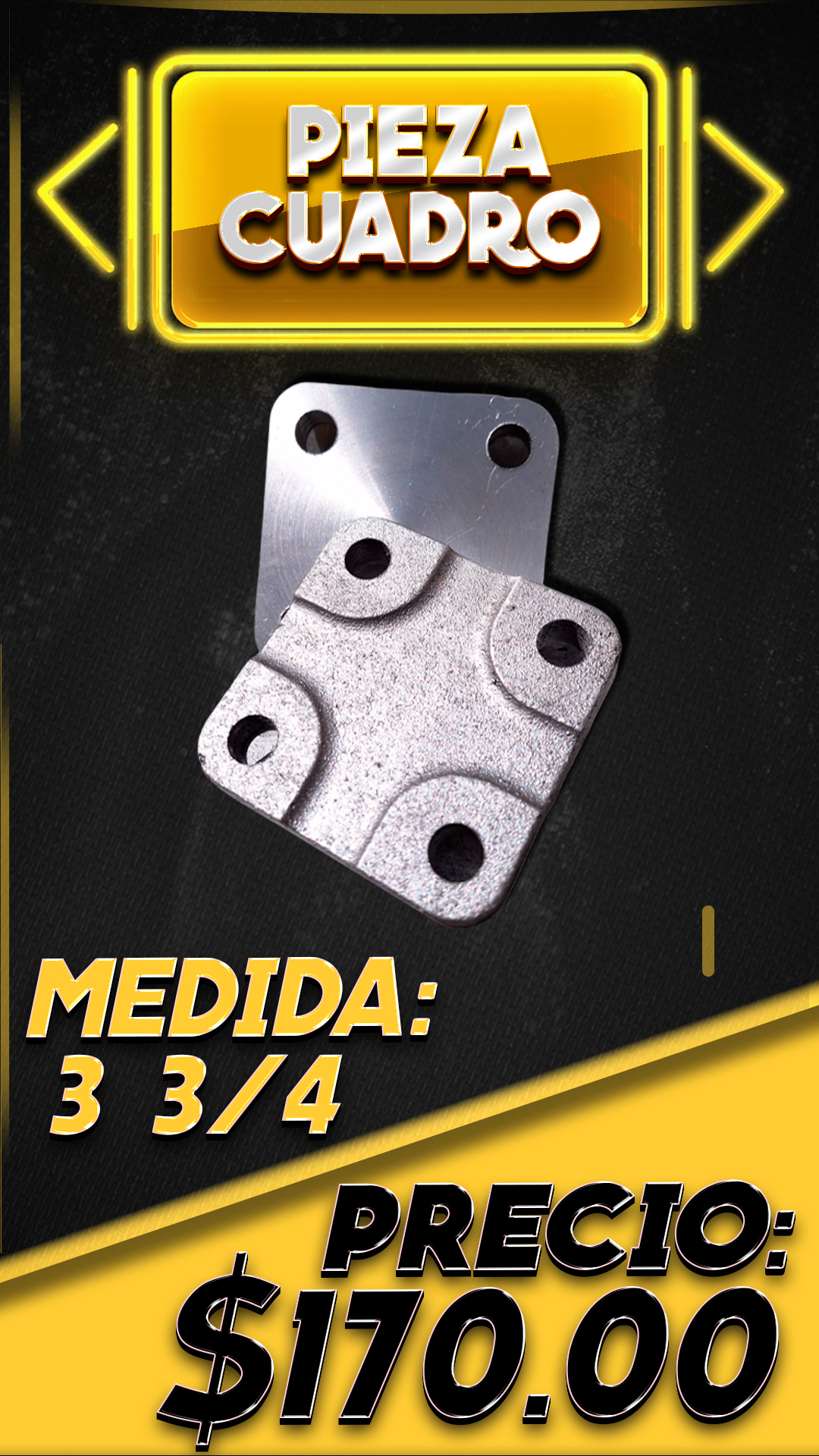 Pieza cuadro, 3 3/4